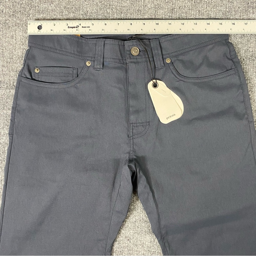 Prana Brion Mens 30x30 Stormy Night Straight Leg Outdoor 5 Pocket Pants New - Picture 4 of 12